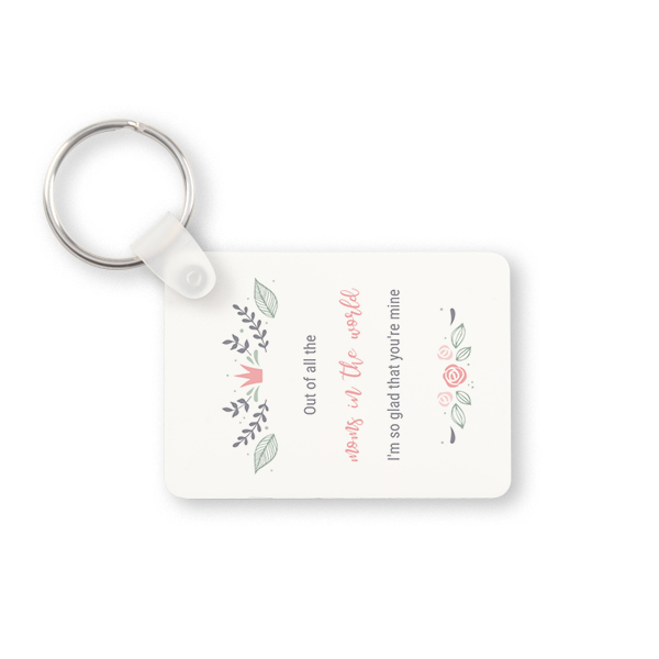Key Ring Rectangle Key Ring Rectangle