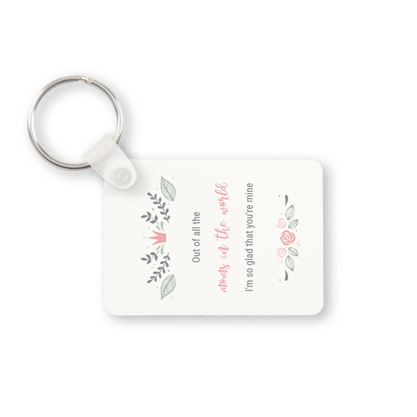 Key Ring Rectangle Key Ring Rectangle