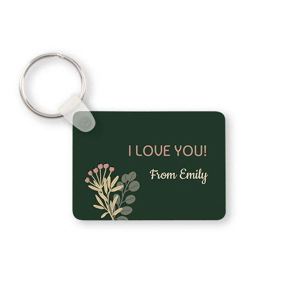 Key Ring Rectangle Key Ring Rectangle