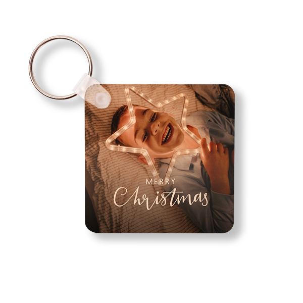 Houten sleutelhanger Vierkant Houten sleutelhanger Vierkant