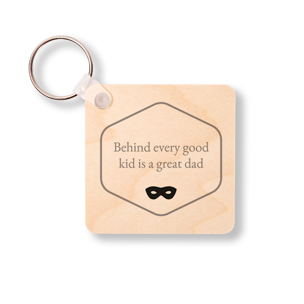 Wooden Key Ring Square Wooden Key Ring Square