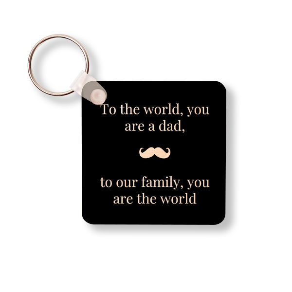 Wooden Key Ring Square Wooden Key Ring Square