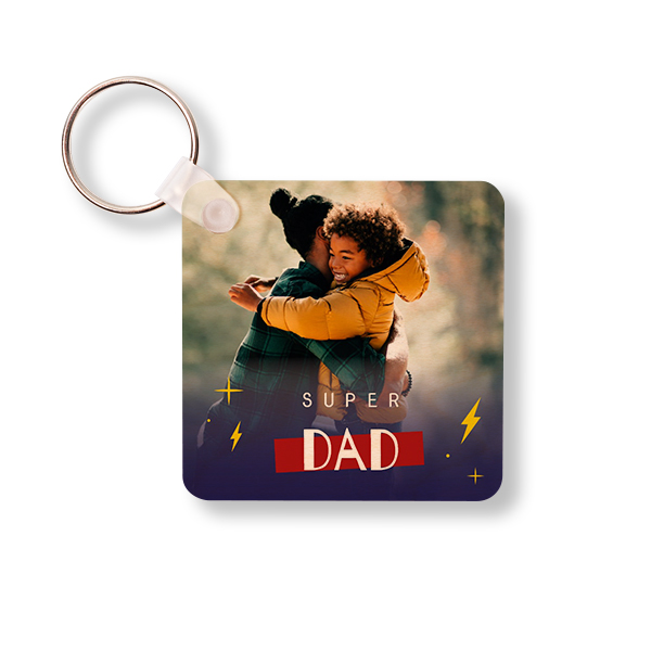 Wooden Key Ring Square Wooden Key Ring Square