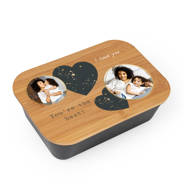 Lunchbox noire et bambou Lunchbox noire et bambou