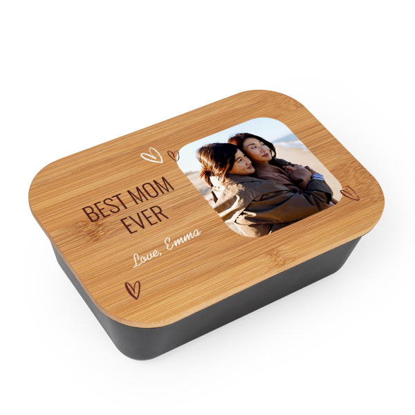 Bamboo lunch box black Bamboo lunch box black