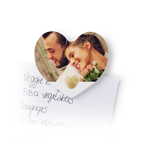 Heart Fridge Magnets - set of 4 Heart Fridge Magnets - set of 4