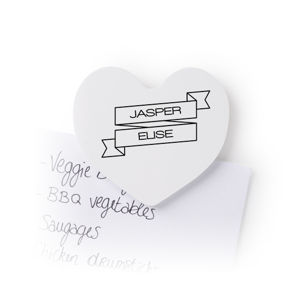 Kjøleskapsmagneter Hjerte - 4 stk Kjøleskapsmagneter Hjerte - 4 stk