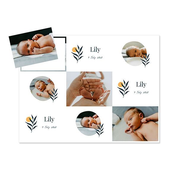 Vel met fotomagneten rechthoekig - Set van 9 Vel met fotomagneten rechthoekig - Set van 9