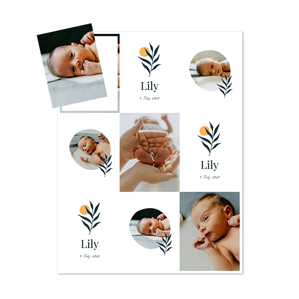 Vel met fotomagneten rechthoekig - Set van 9 Vel met fotomagneten rechthoekig - Set van 9