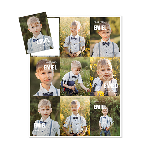 Magnet photo souple Rectangle  (lot de 9)