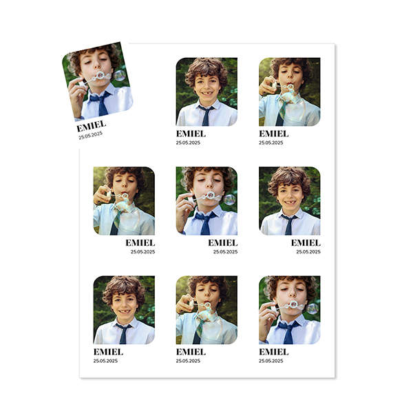 Magnet photo souple Rectangle  (lot de 9)