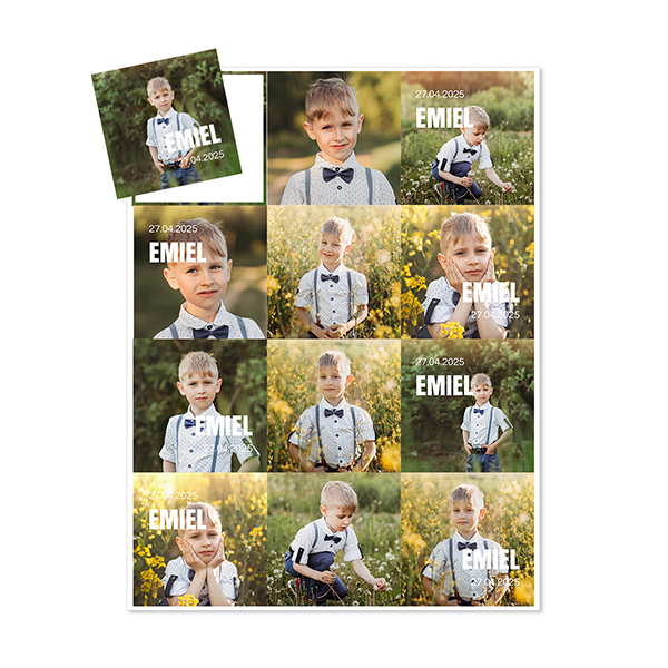 Foto-Magnetsticker Quadratisch - 12 Stk.