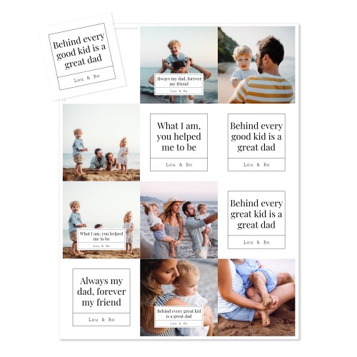 Foto-Magnetsticker Quadratisch - 12 Stk.