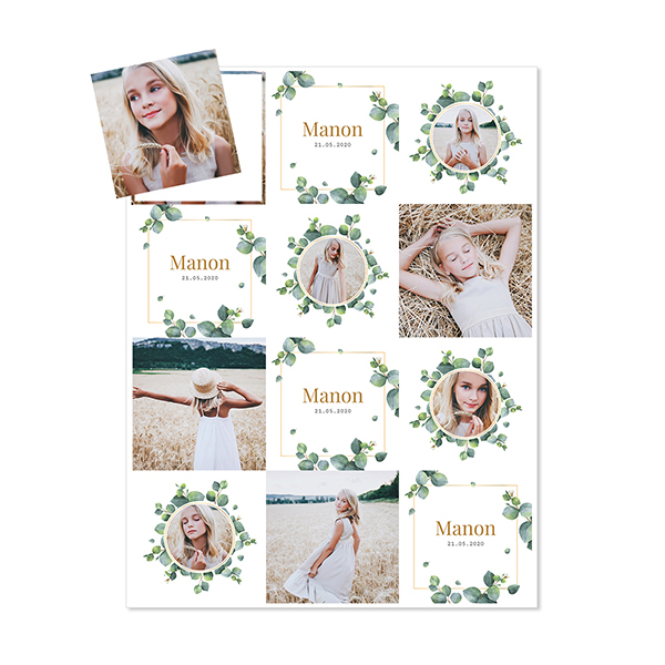 Foto-Magnetsticker Quadratisch - 12 Stk.