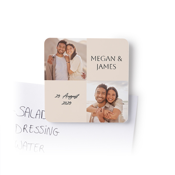 Magnets photo carrés (lot de 4)