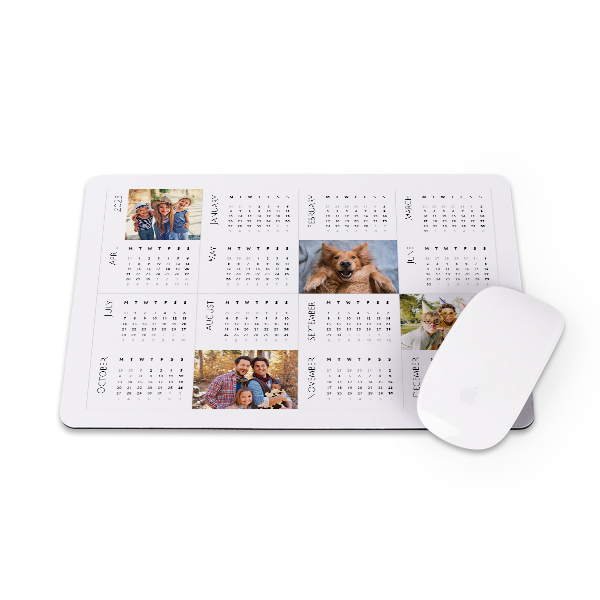 Mousepad mit Kalender