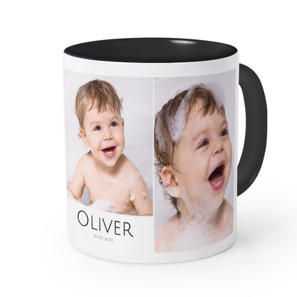 Mugg med färg Svart