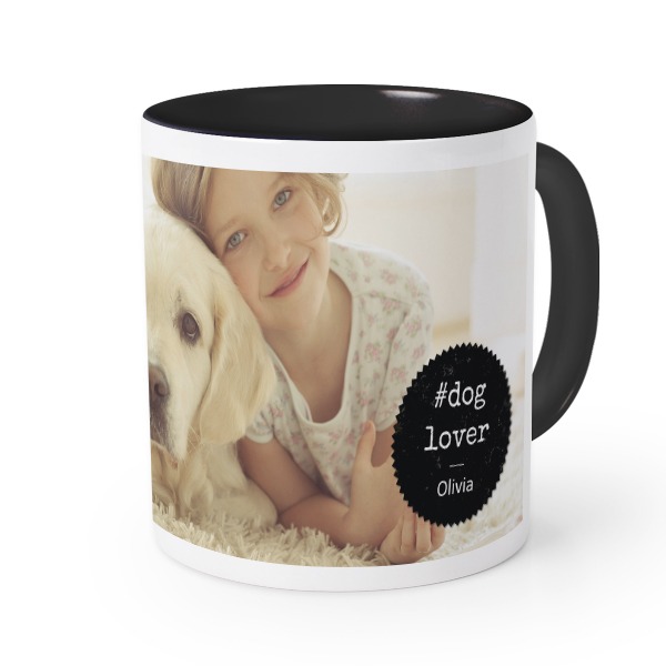 Mugg med fÀrg Svart Mugg med fÀrg Svart