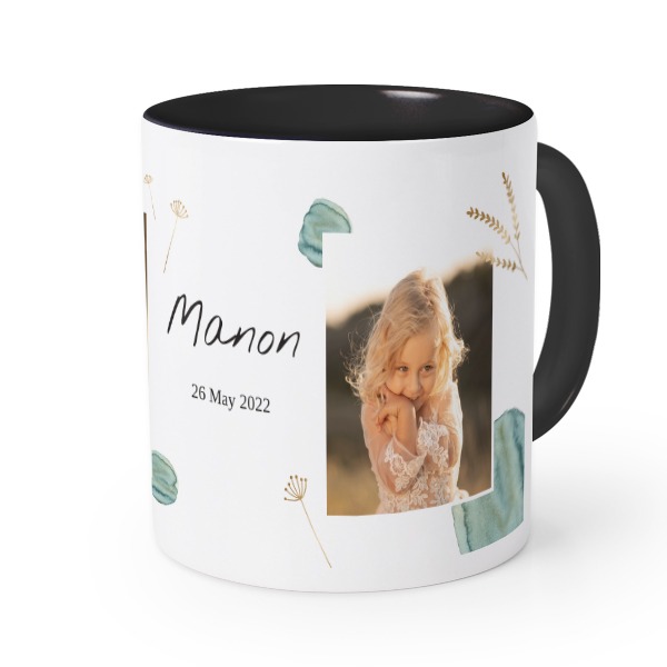 Farbige Tasse Schwarz