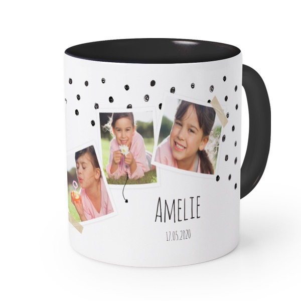 Farbige Tasse Schwarz