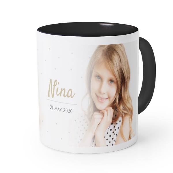 Farbige Tasse Schwarz