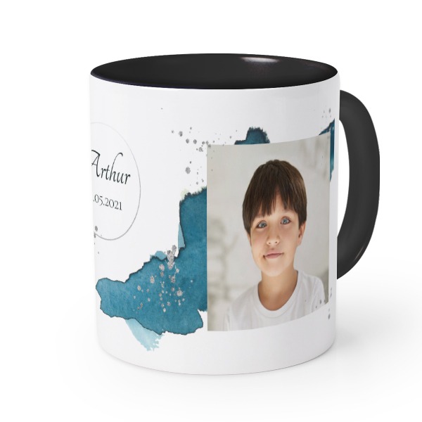 Farbige Tasse Schwarz