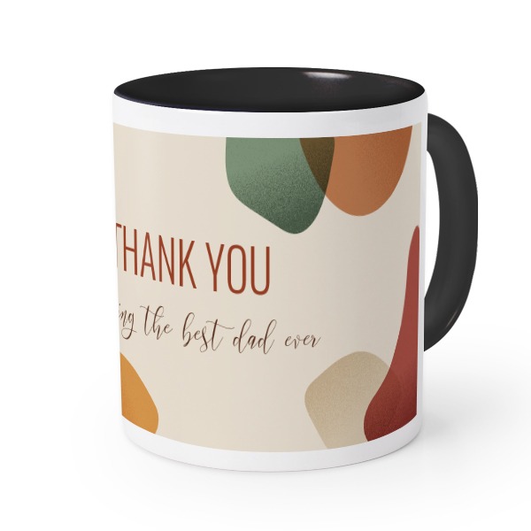 Farbige Tasse Schwarz