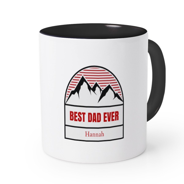 Farbige Tasse Schwarz