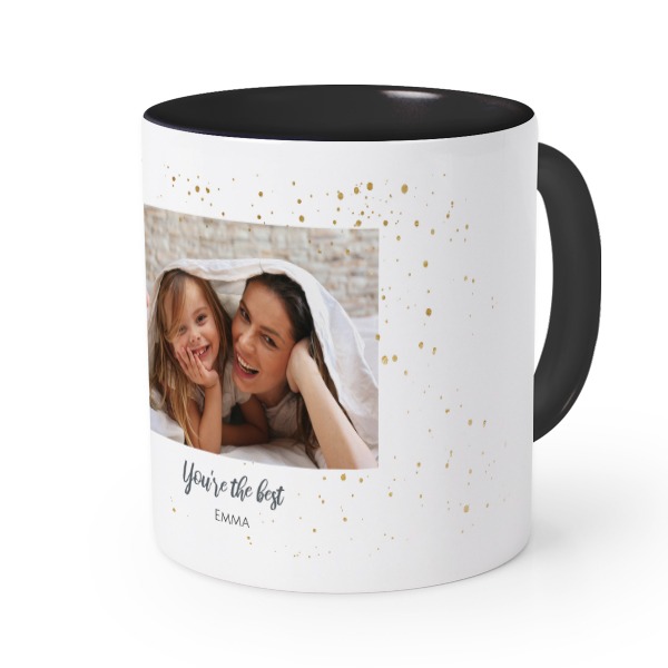 Mugg med fÀrg Svart Mugg med fÀrg Svart