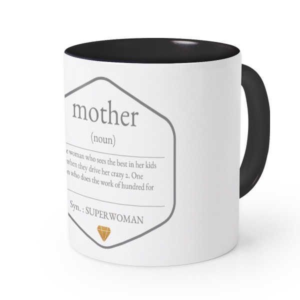 Mugg med fÀrg Svart Mugg med fÀrg Svart