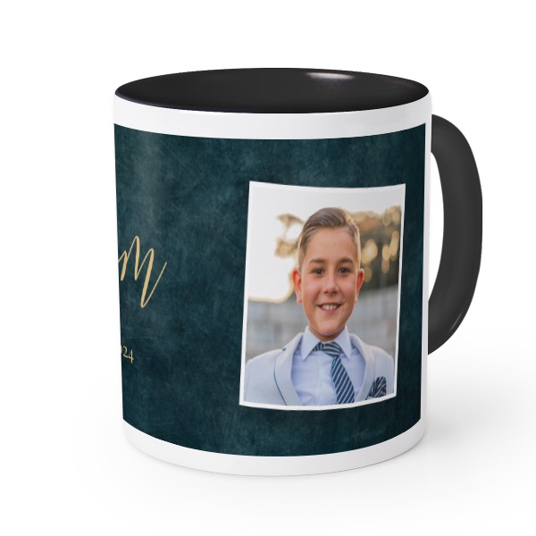 Mugg med färg Svart Mugg med färg Svart