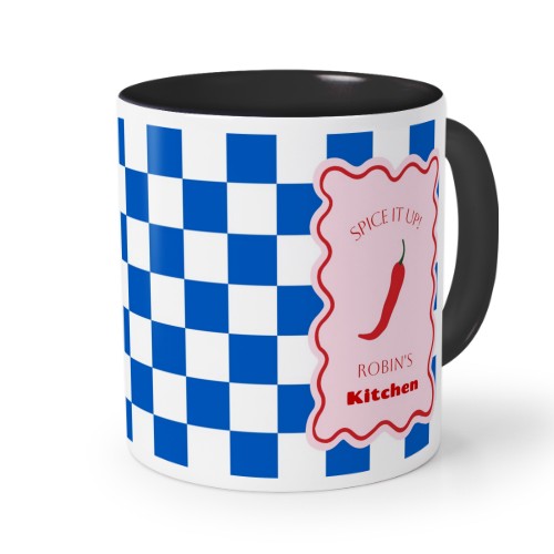 Gekleurde Mok Zwart Gekleurde Mok Zwart