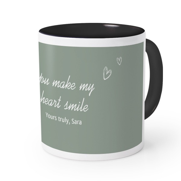 Farbige Tasse Schwarz