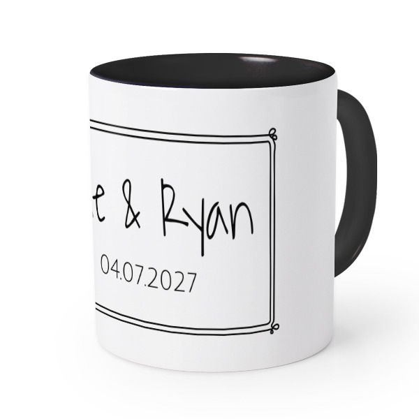 Mugg med fÀrg Svart Mugg med fÀrg Svart