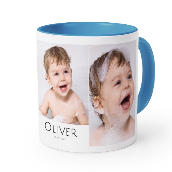 Mugg med färg blå