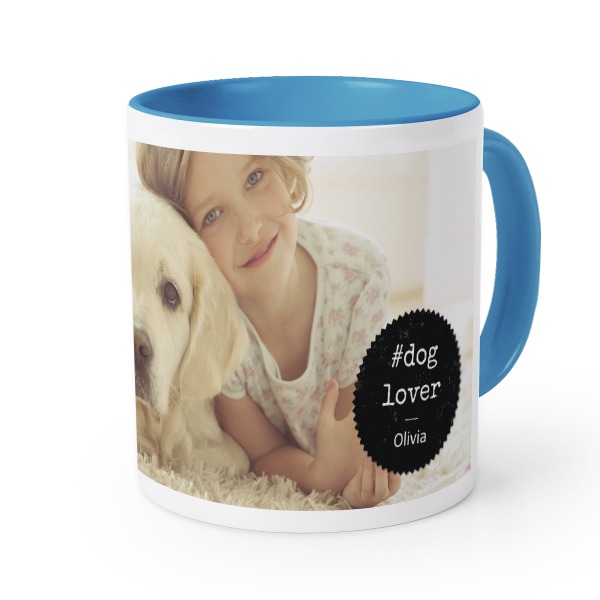 Gekleurde mok blauw Gekleurde mok blauw