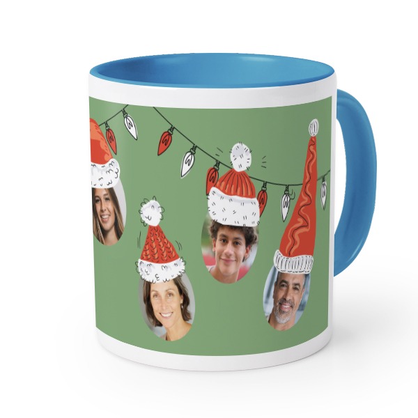 Gekleurde mok blauw
