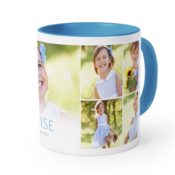 Farbige Tasse blau