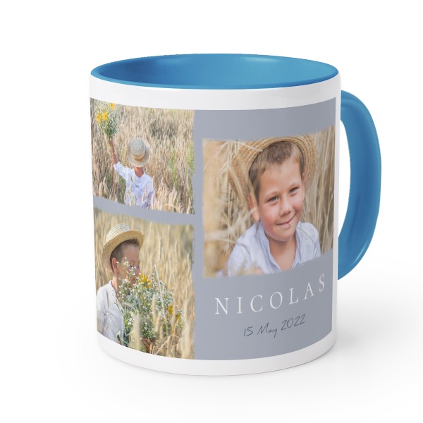 Gekleurde mok blauw