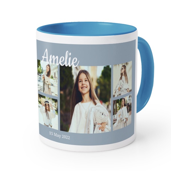 Farbige Tasse blau