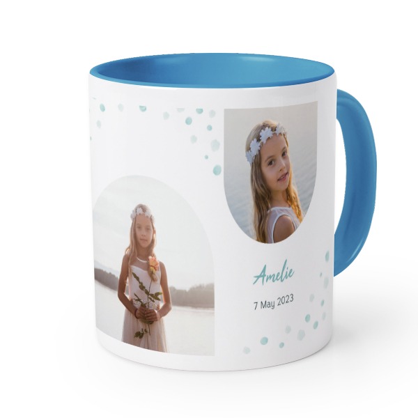 Farbige Tasse blau