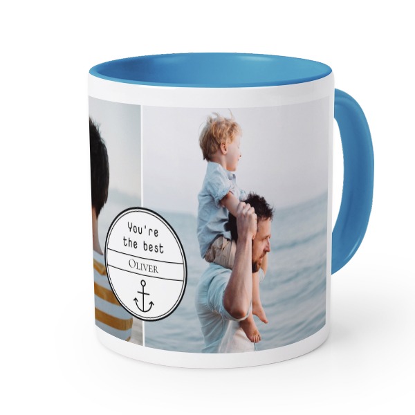 Gekleurde mok blauw