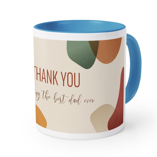 Farbige Tasse blau