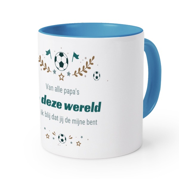 Gekleurde mok blauw