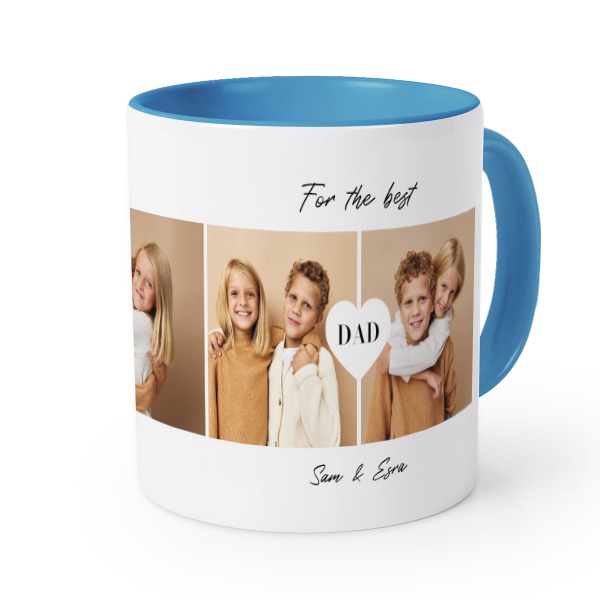 Farbige Tasse blau