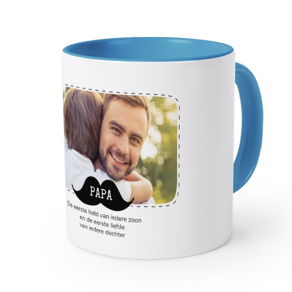 Gekleurde mok blauw
