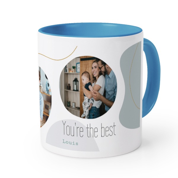 Farbige Tasse blau