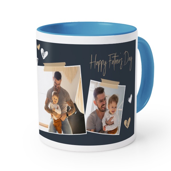 Farbige Tasse blau
