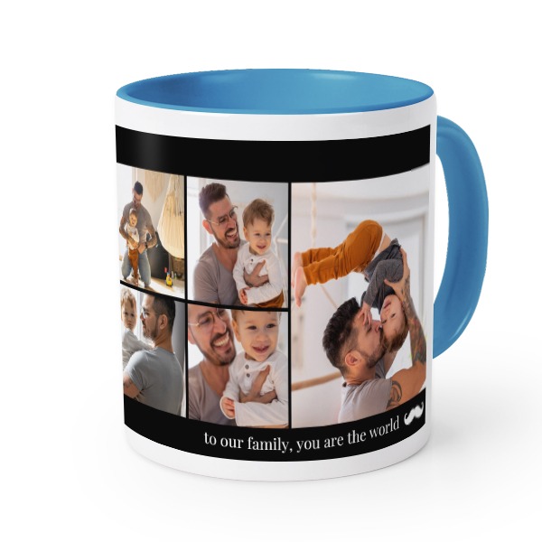 Gekleurde mok blauw