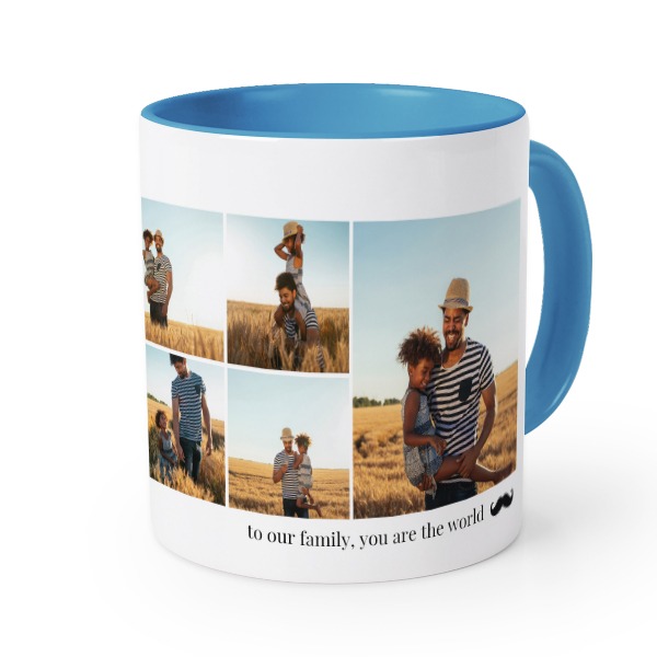 Farbige Tasse blau